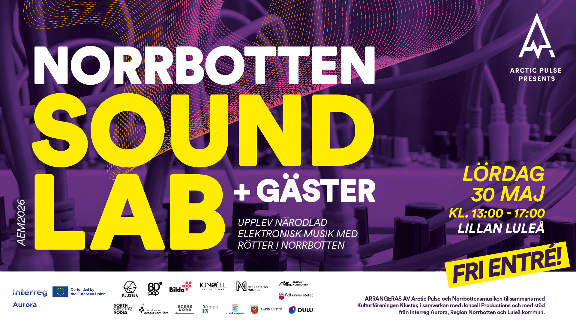Some Arctic Electronic Music Meetup 2026 1920X1080 NORRBOTTEN SOUND LAB (2)